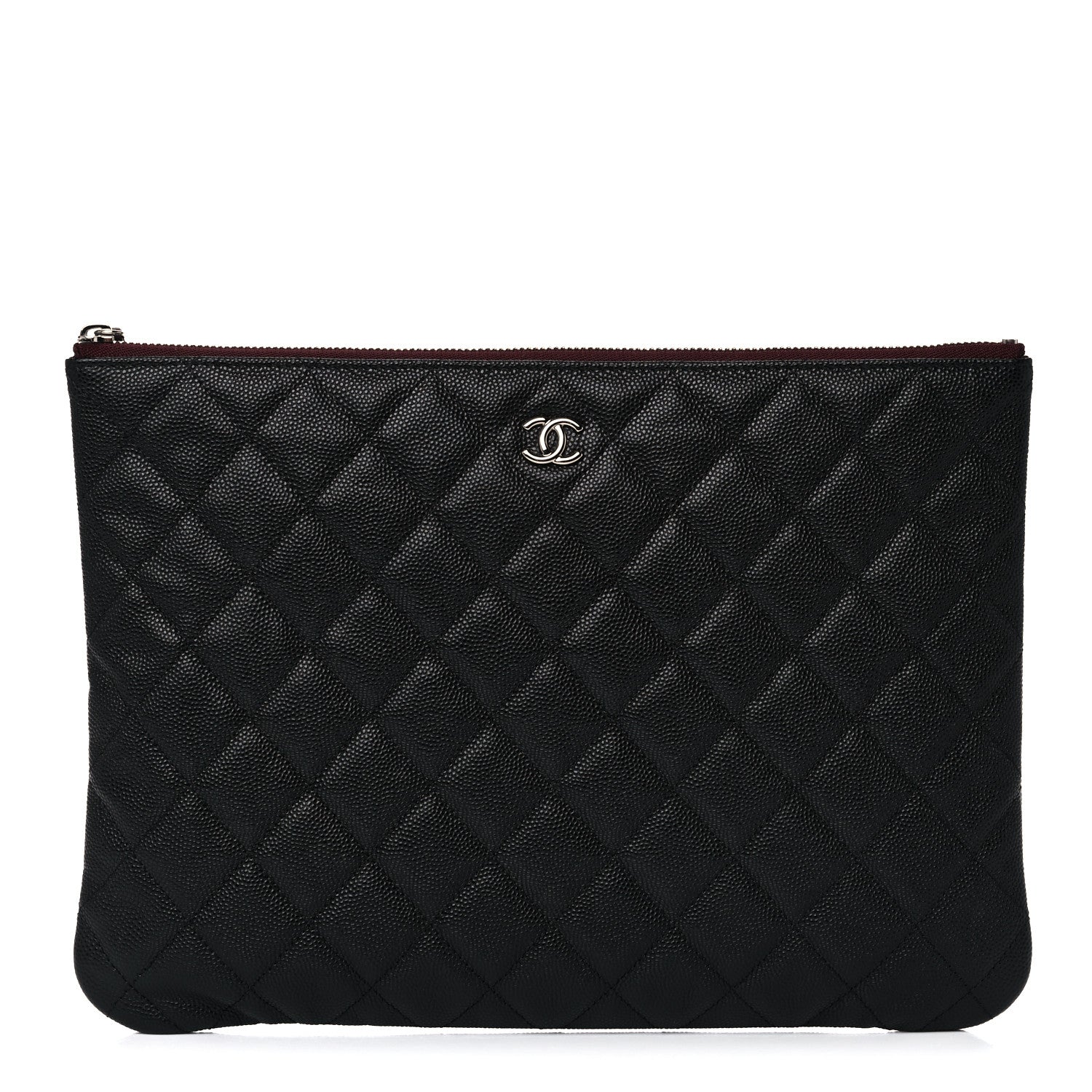Chanel Caviar Quilted Medium Cosmetic Case Black 1 of 9