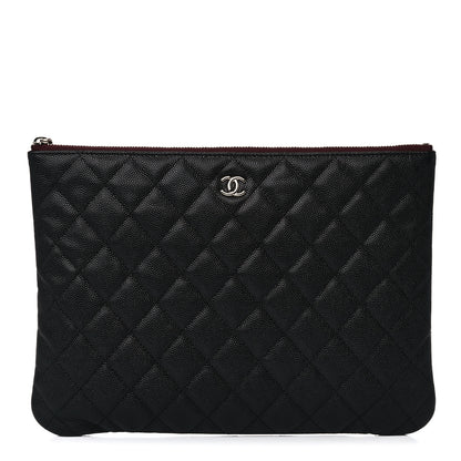Chanel Caviar Quilted Medium Cosmetic Case Black 1 of 9