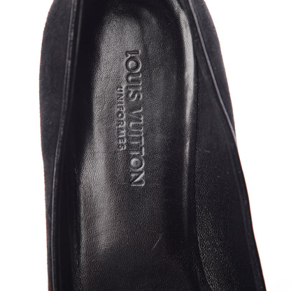 Louis Vuitton Suede Monogram Uniformes Ballet Flats 37.5 Black 7 of 12
