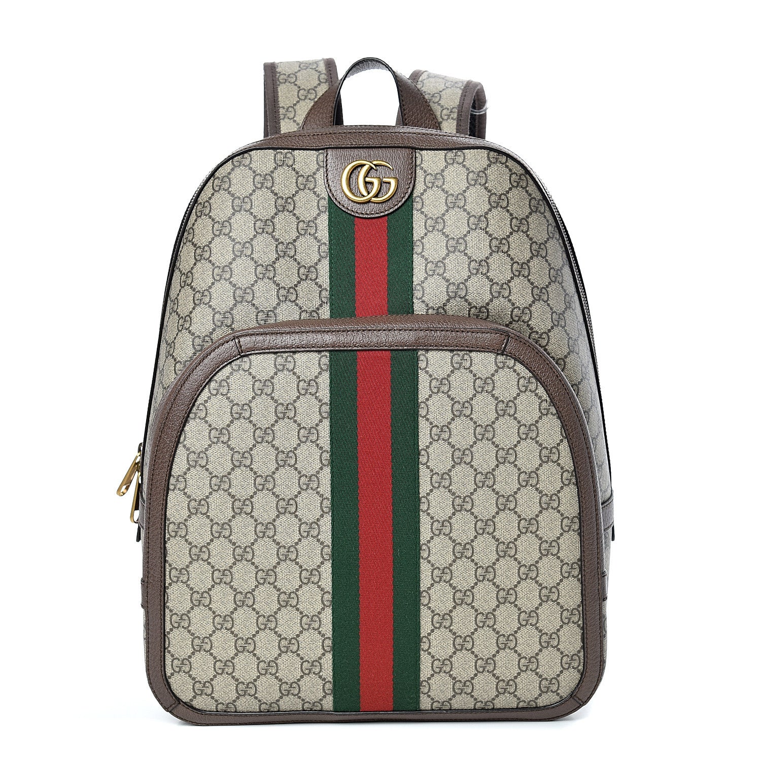 Gucci GG Supreme Monogram Medium Ophidia Day Backpack Brown 1 of 12
