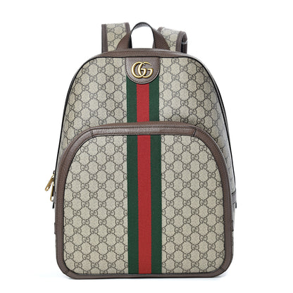 Gucci GG Supreme Monogram Medium Ophidia Day Backpack Brown 1 of 12