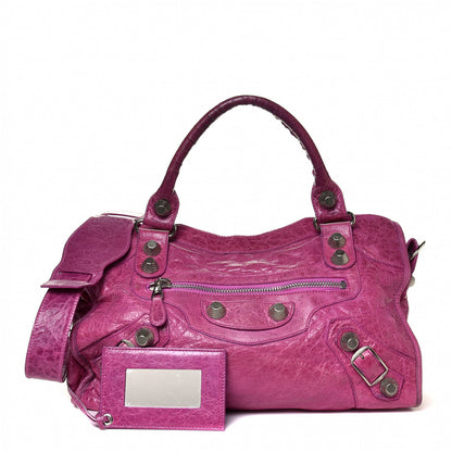 Balenciaga Agneau Giant 21 Silver Hardware City Magenta 1 of 9