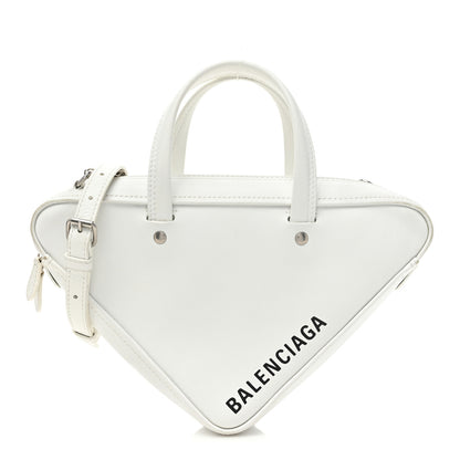 Balenciaga Calfskin XS Triangle Chain Duffle White 1 of 15