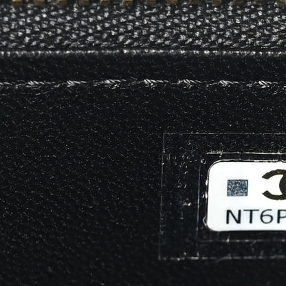 Chanel Lambskin Enamel Quilted Small Coco Hearts Vanity Case With Chain Black 7 of 13