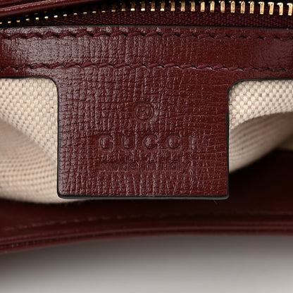 Gucci Monogram Azalea Calfskin Web Small Jackie 1961 Hobo Sahara Rubino Chardonnay 6 of 10