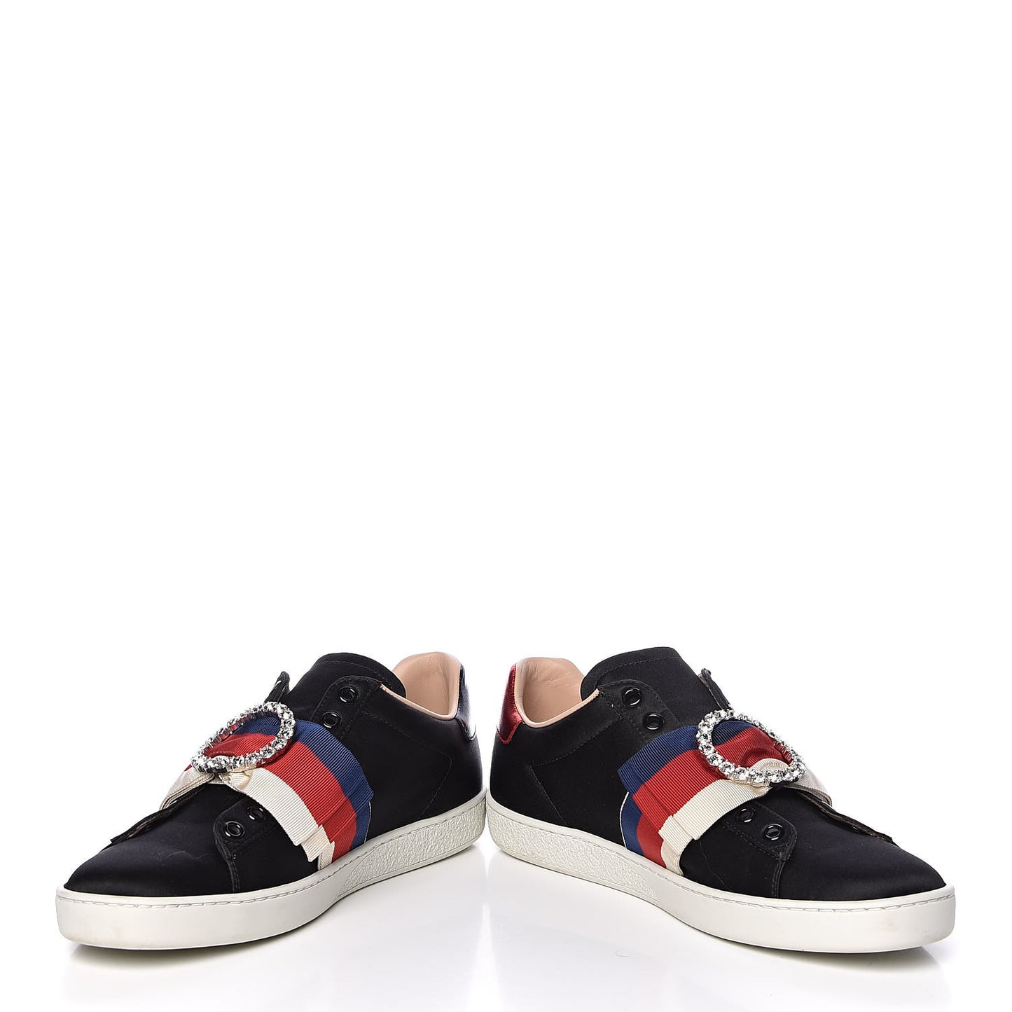 Canvas Crystal Sylvie Web Womens Ace Sneakers 38 Black