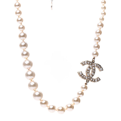 Chanel Pearl CC 100th Anniversary Necklace Light Gold 1 of 7