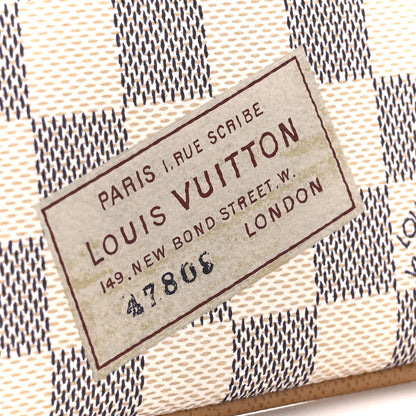 Louis Vuitton Damier Azur Trunks Labels Pochette Milla MM 15 of 15