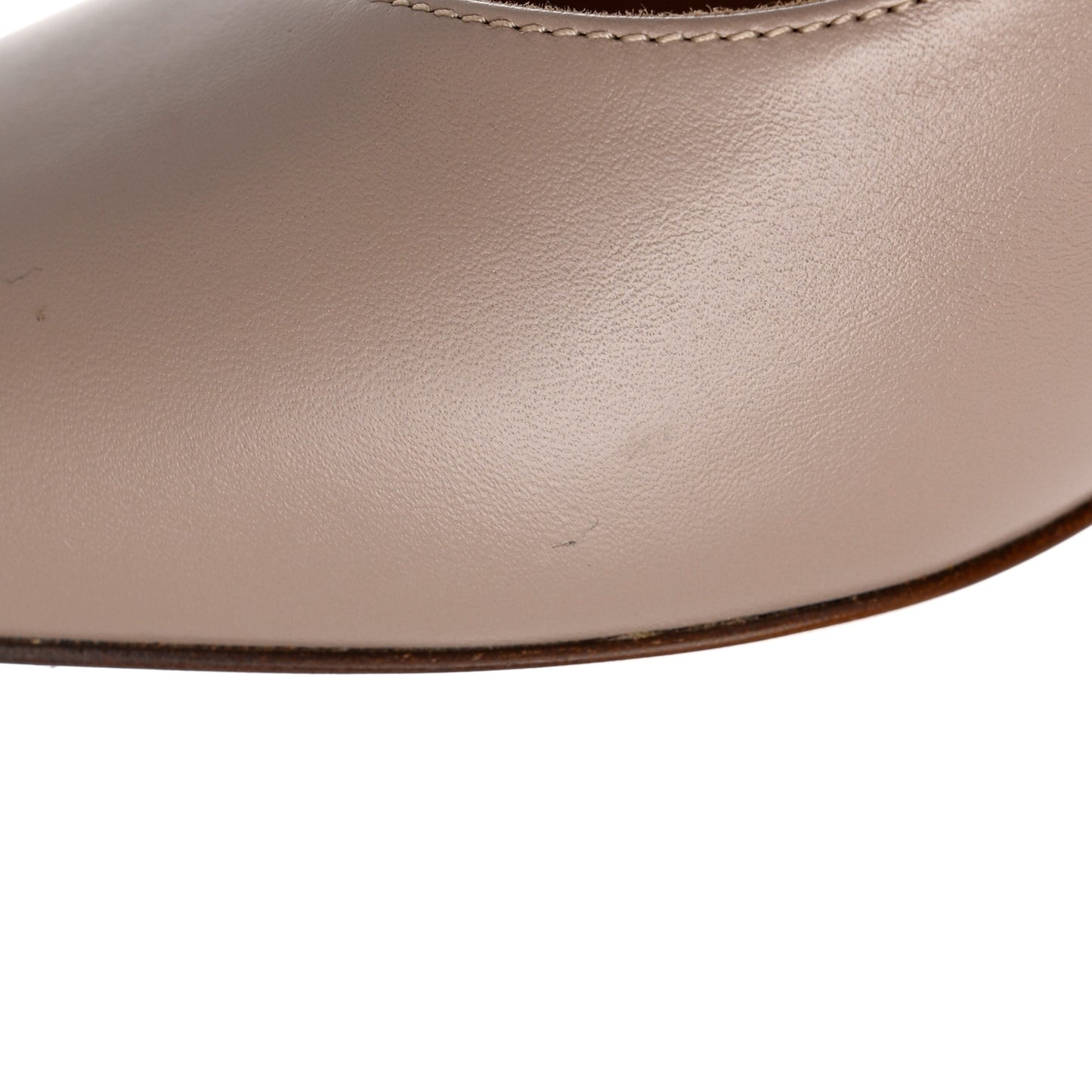 Calfskin Rockstud Hype T Strap 85mm Pumps 39.5 Poudre