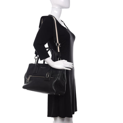 Marc Jacobs Textured Calfskin Medium Incognito Satchel Black 2 of 18