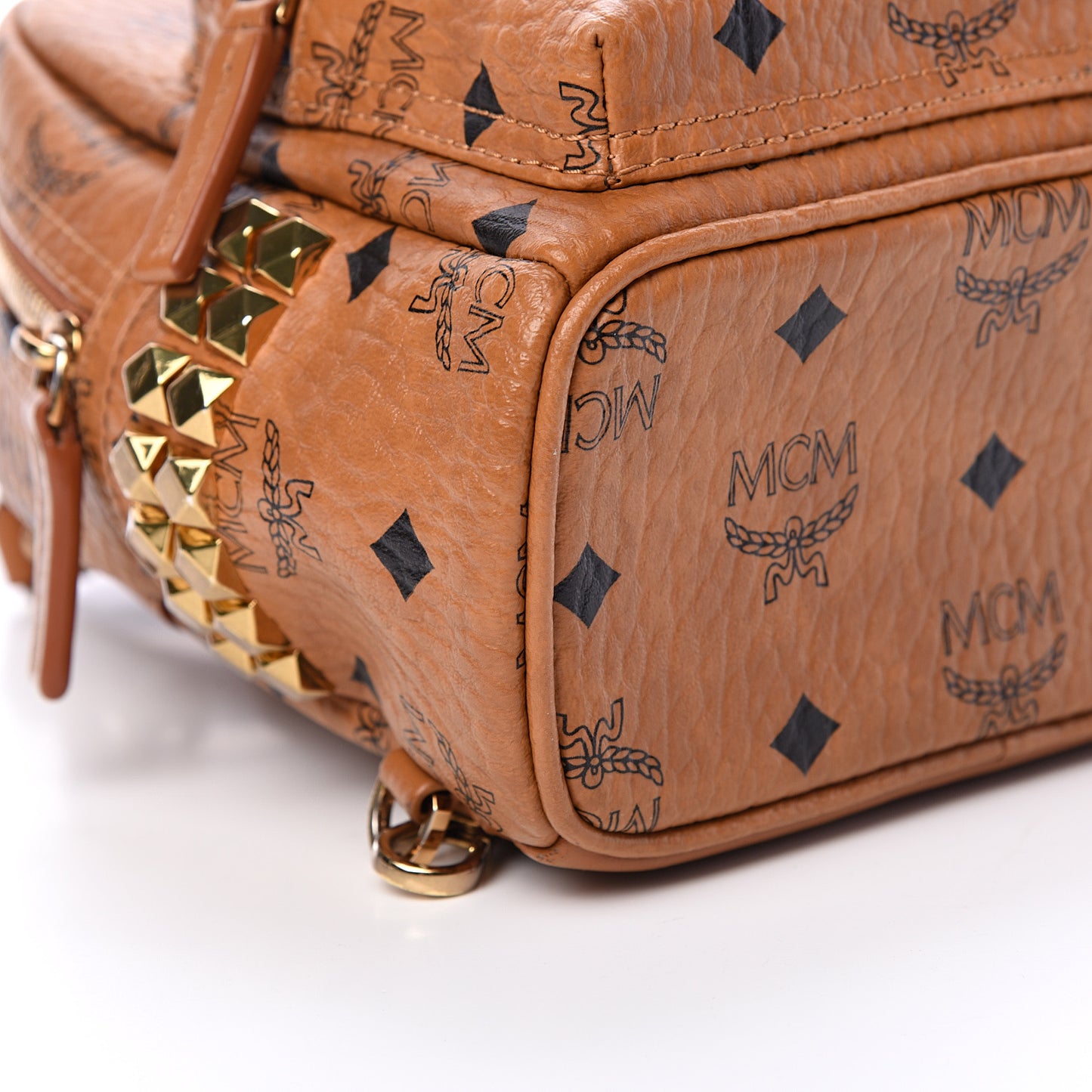 Visetos Side Stud X-Mini Stark Backpack Cognac