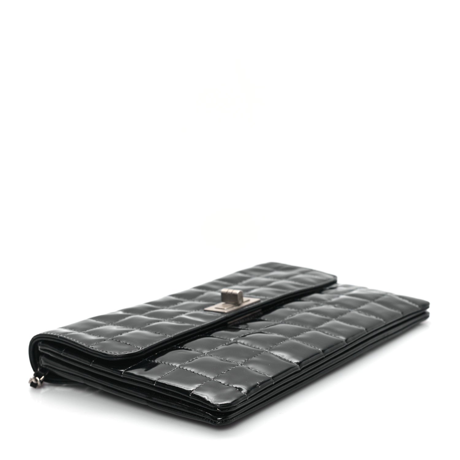 Chanel Patent Chocolate Bar Reissue Single Flap Black 4 of 13