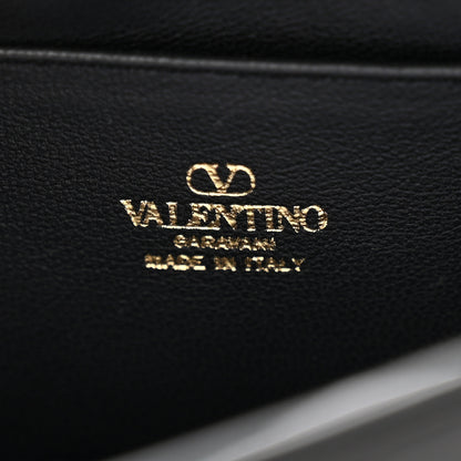 Valentino Garavani Calfskin Rockstud Flip Lock Top Handle Bag Black 6 of 9