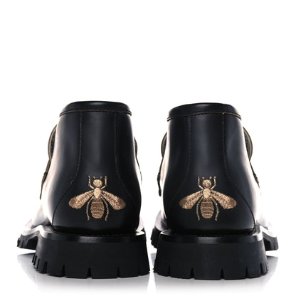 Gucci Cordovan Lux Mens Harald Horsebit Ankle Boots 8 Black 9 of 27