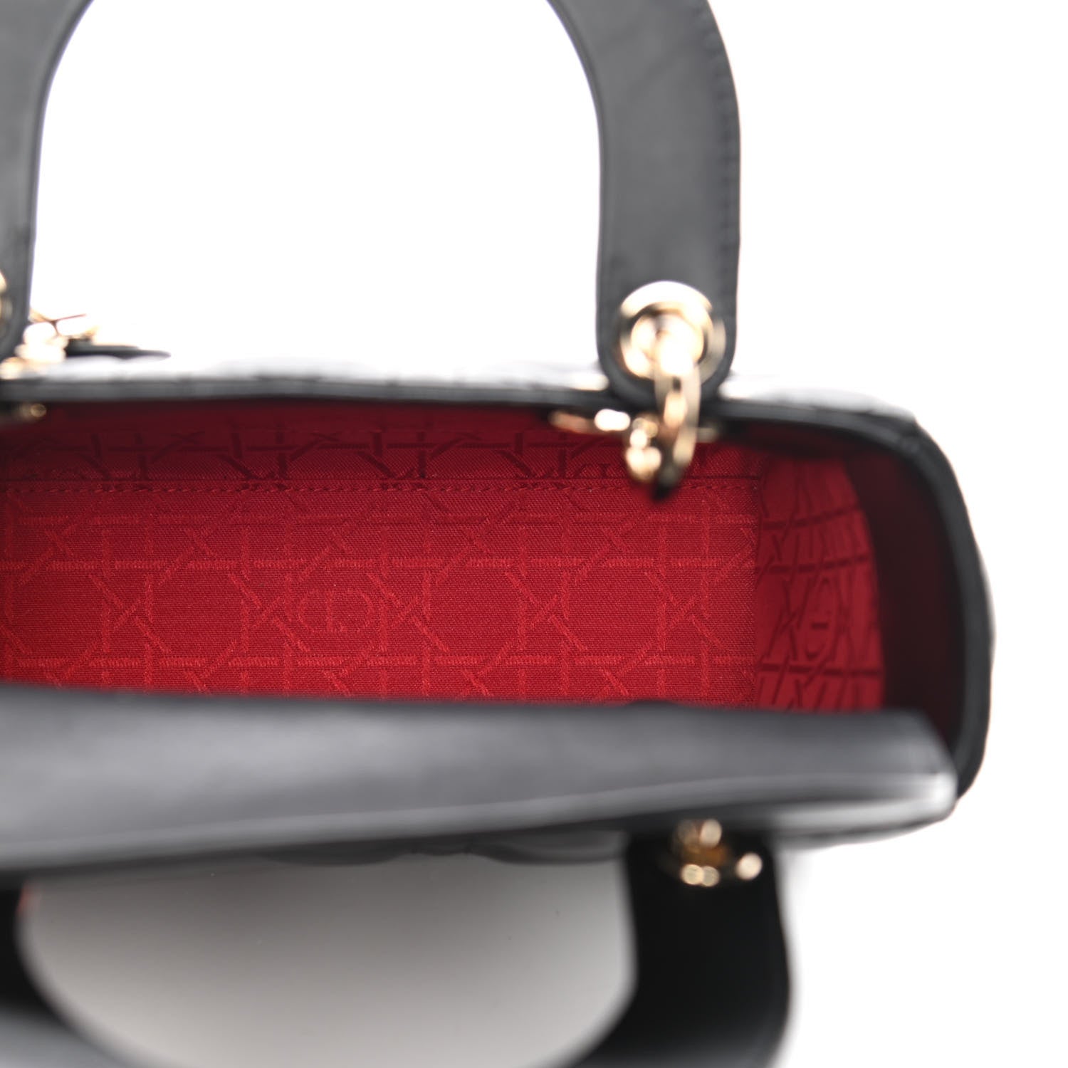 Christian Dior Lambskin Cannage Small Lucky Badges My Lady Dior Black 5 of 10