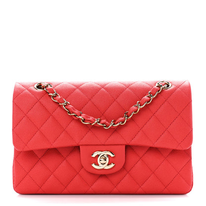 Chanel Caviar Quilted Small Double Flap Red 1 of 12