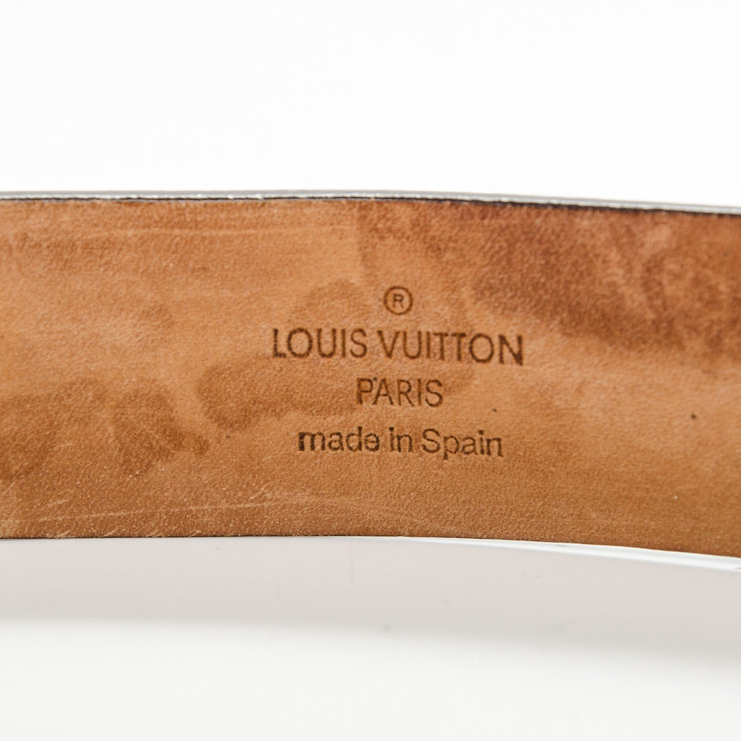 Monogram Ceinture Belt Silver Buckle 80 32