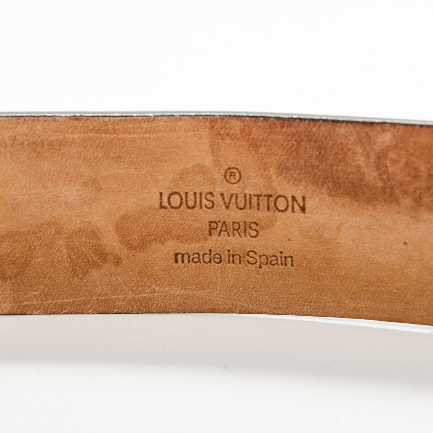 Louis Vuitton Monogram Ceinture Belt Silver Buckle 80 32 4 of 9