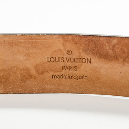 Louis Vuitton Monogram Ceinture Belt Silver Buckle 80 32 4 of 9
