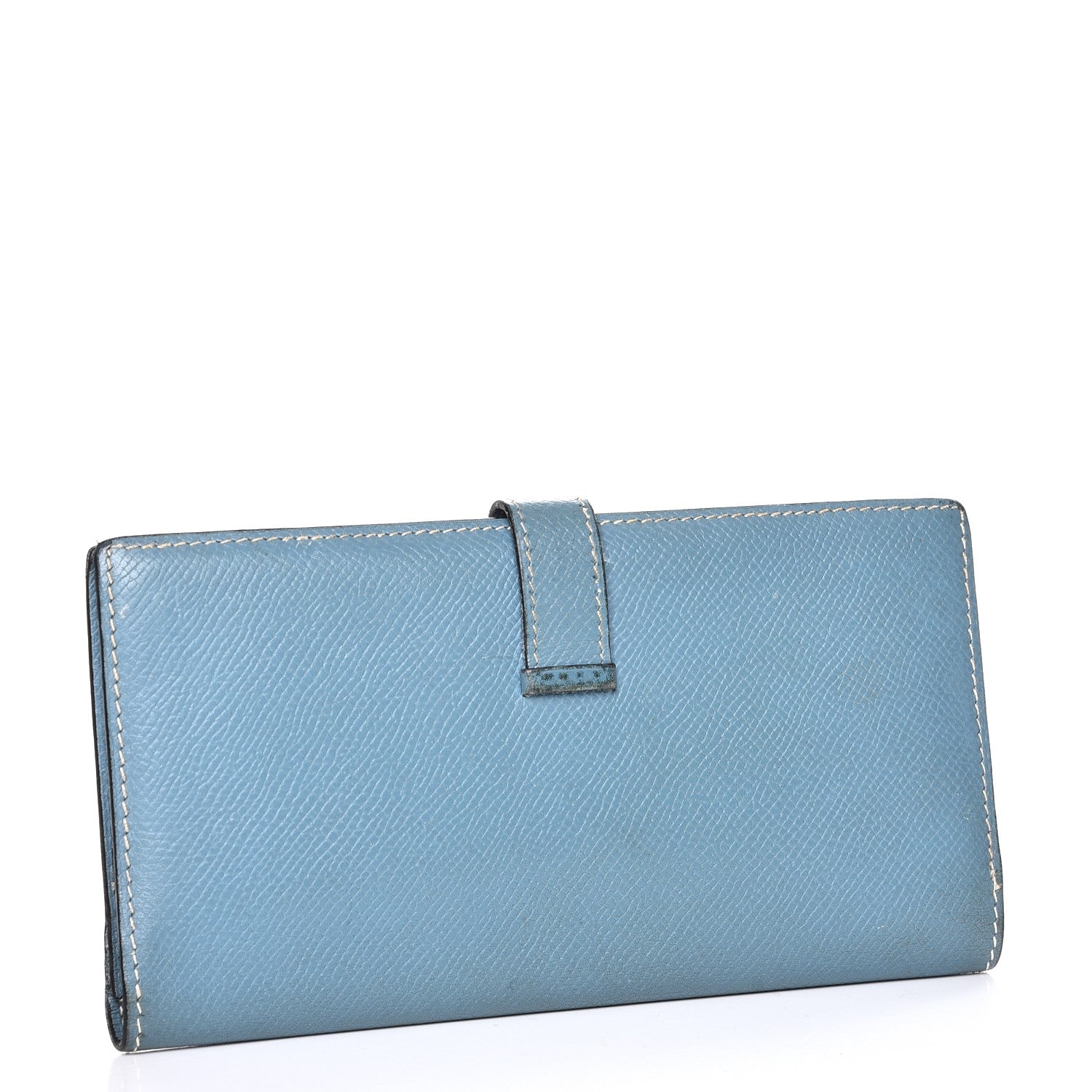 Hermes Epsom Bearn Wallet Blue Jean 3 of 13