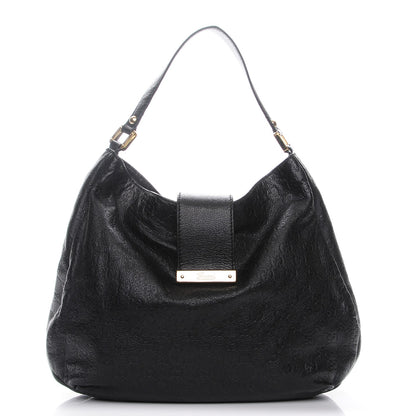 Gucci Guccissima Large New Ladies Web Hobo Black 1 of 7