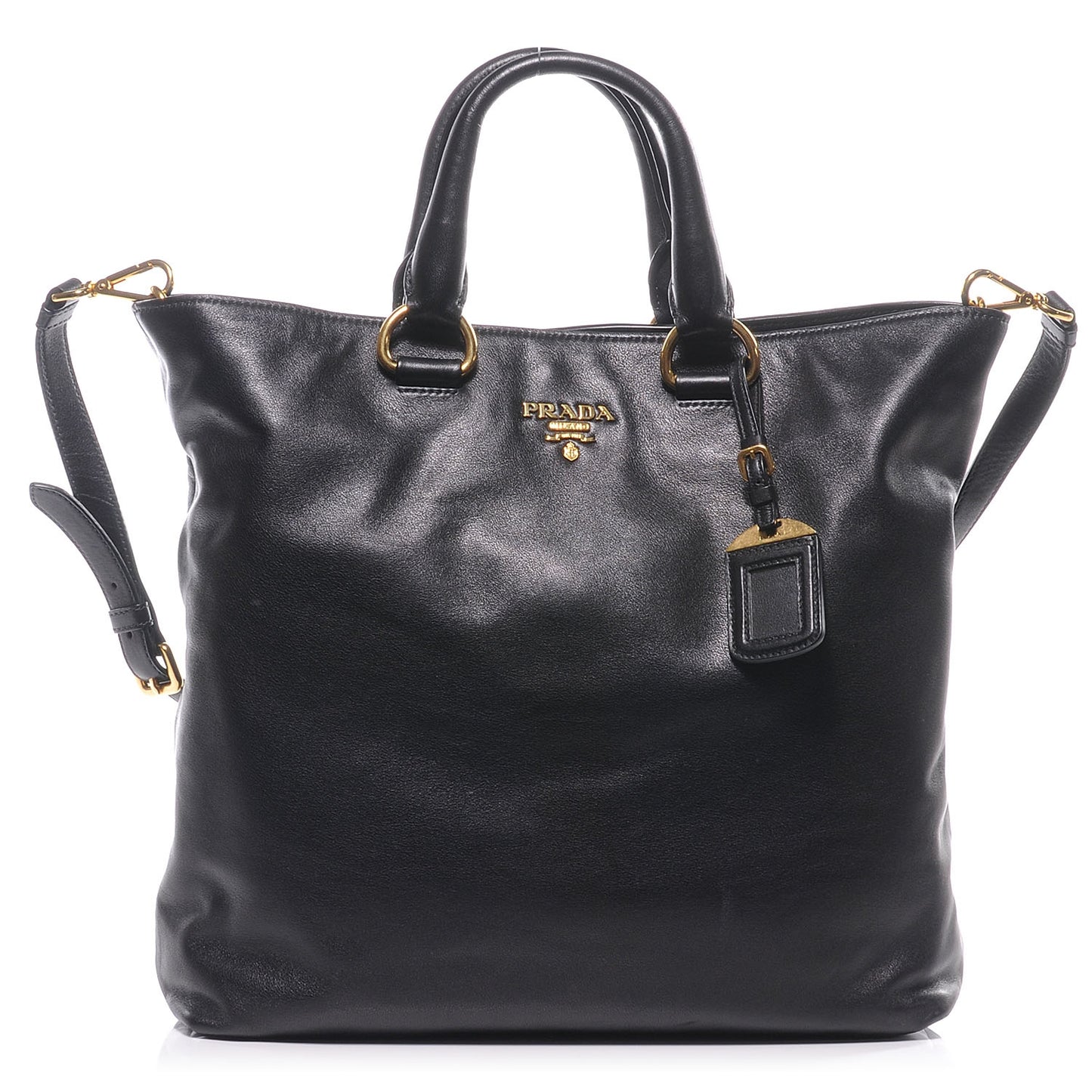 Soft Calf Shoulder Bag Nero Black