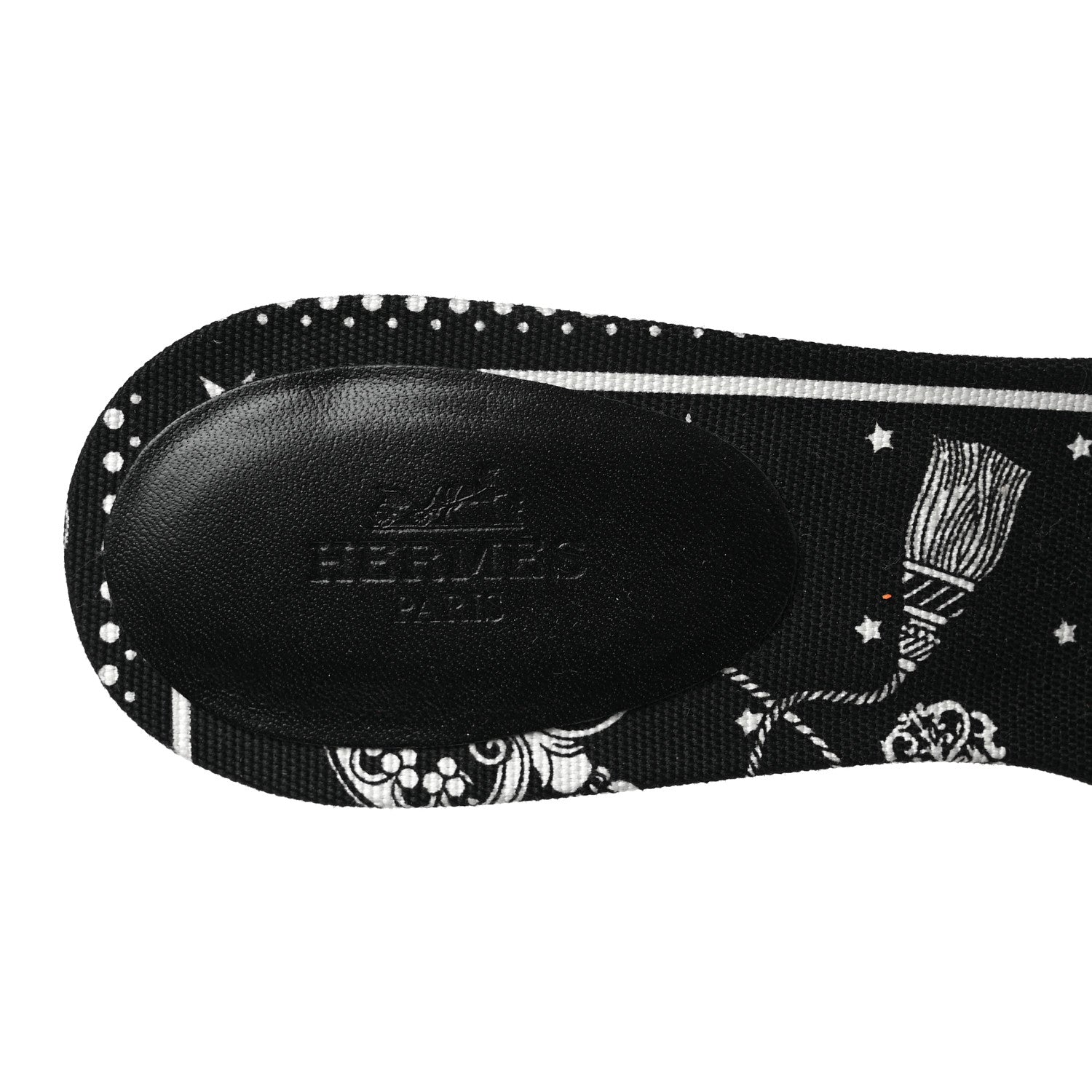 Hermes Calfskin Oasis Sandals 38.5 Black 7 of 9