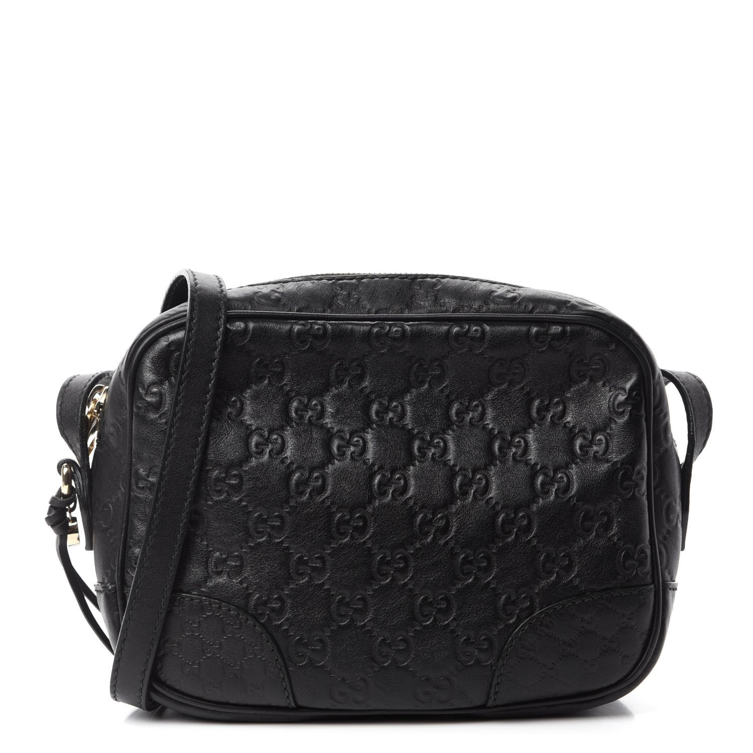 Gucci Guccissima Mini Bree Messenger Bag Black 1 of 11