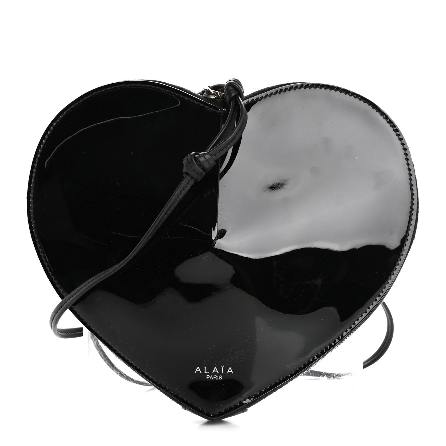 Patent Calfskin Le Coeur Bag Black