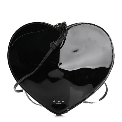 Alaia Patent Calfskin Le Coeur Bag Black 1 of 12