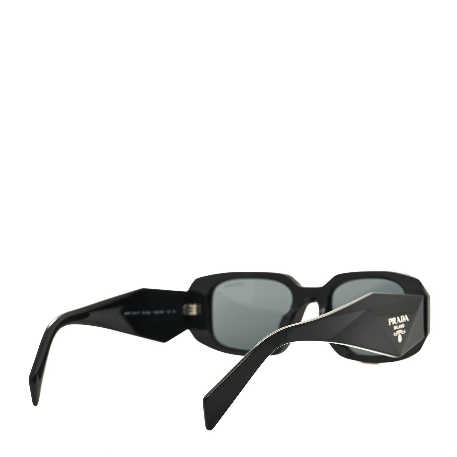 Prada Acetate Symbole Sunglasses SPR 17W Black 4 of 8