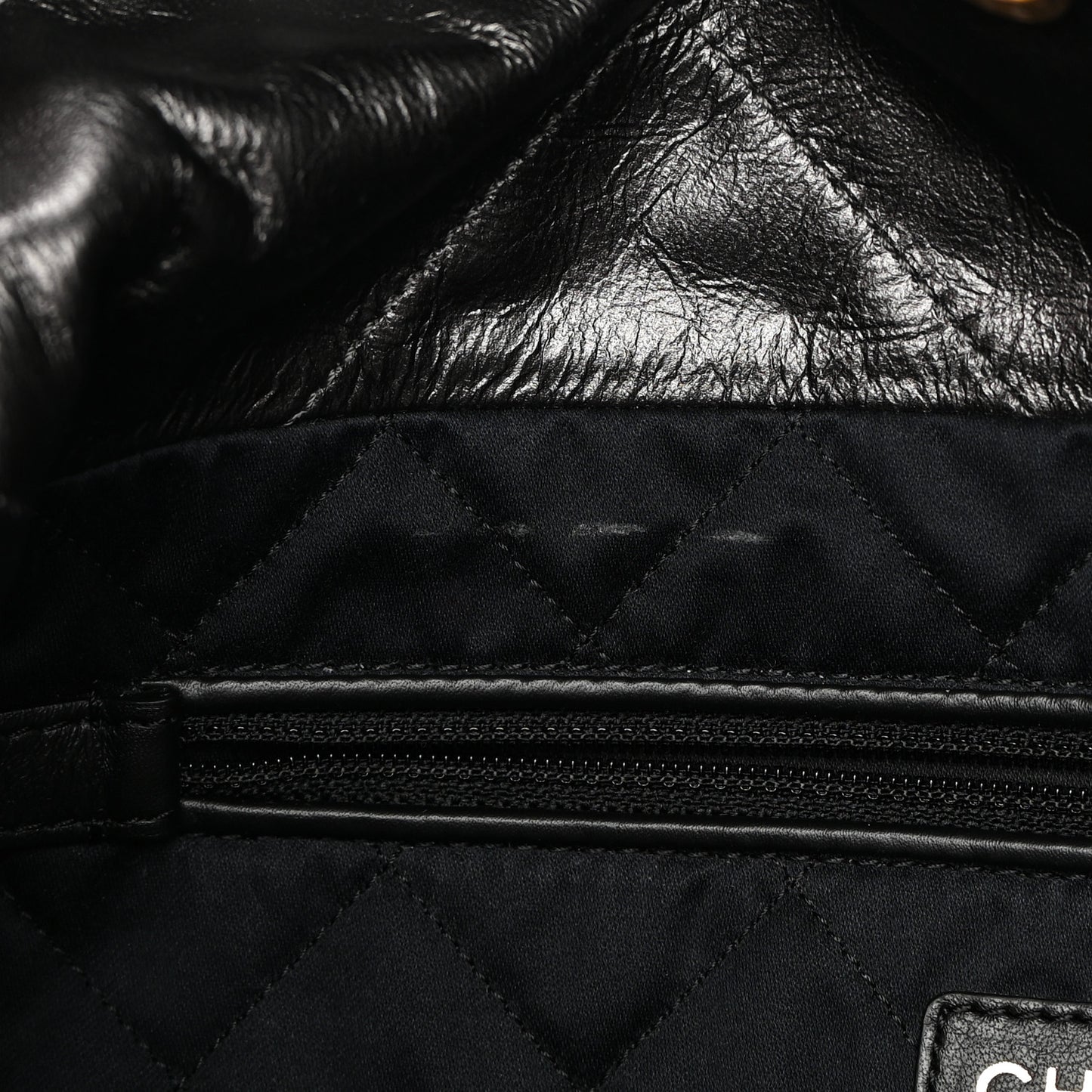 Metallic Calfskin Quilted Small Chanel 22 Ruthenium