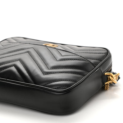 Gucci Calfskin Matelasse GG Marmont Multi-Use Mini Bag Black Perfect Pink Mystic White 10 of 10