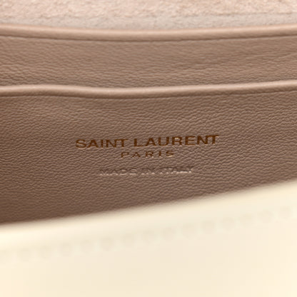 Saint Laurent Smooth Calfskin Mini Betty Satchel Ivory 6 of 12