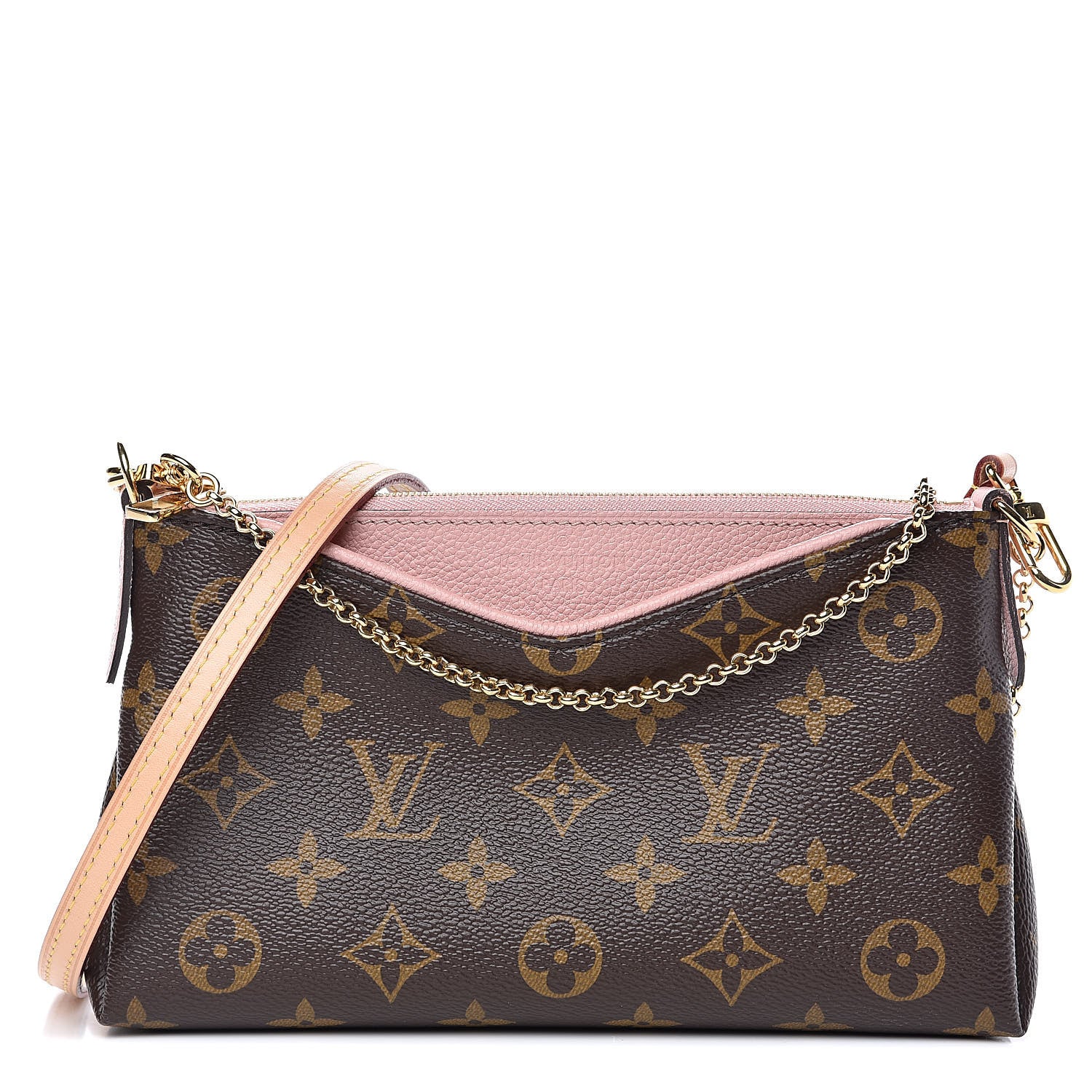 Louis Vuitton Monogram Pallas Clutch Rose Poudre 1 of 11