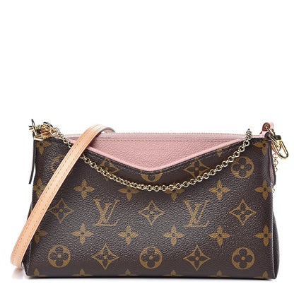 Louis Vuitton Monogram Pallas Clutch Rose Poudre 1 of 11