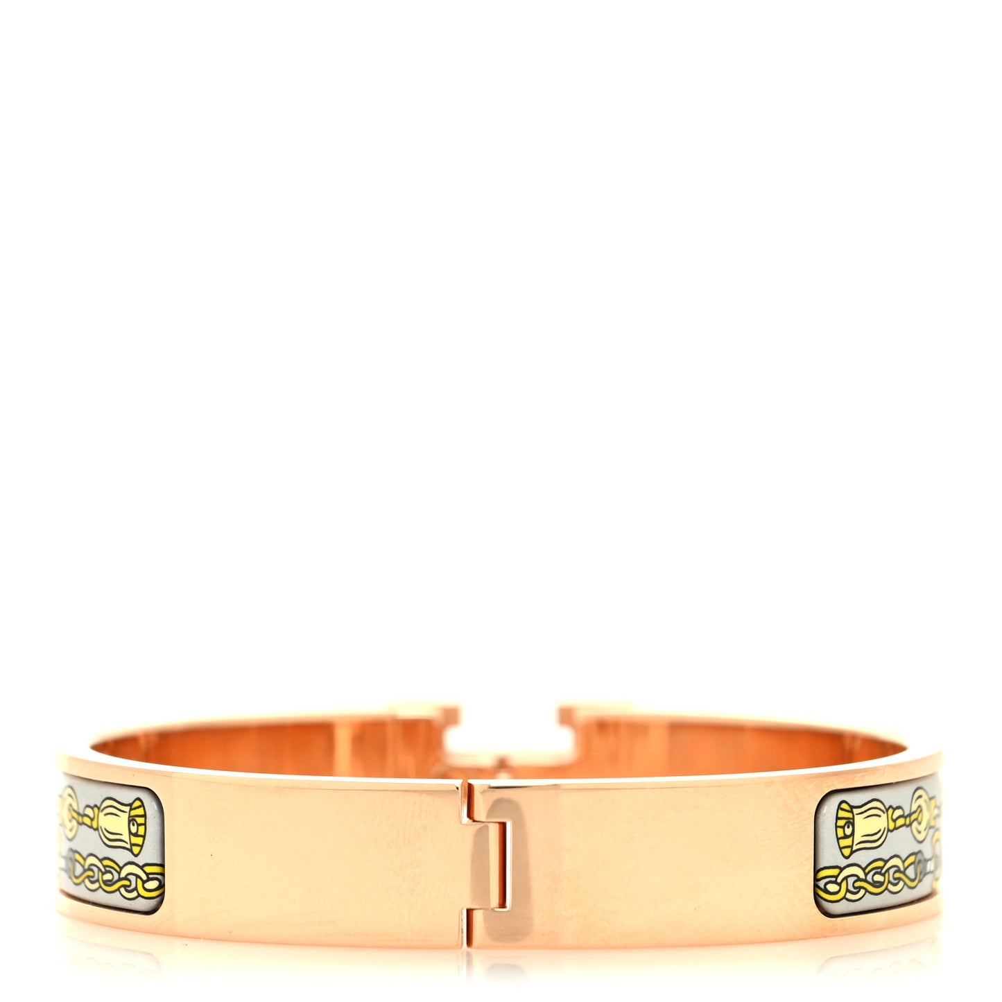 Enamel Printed Narrow Clic Clac H Bracelet PM