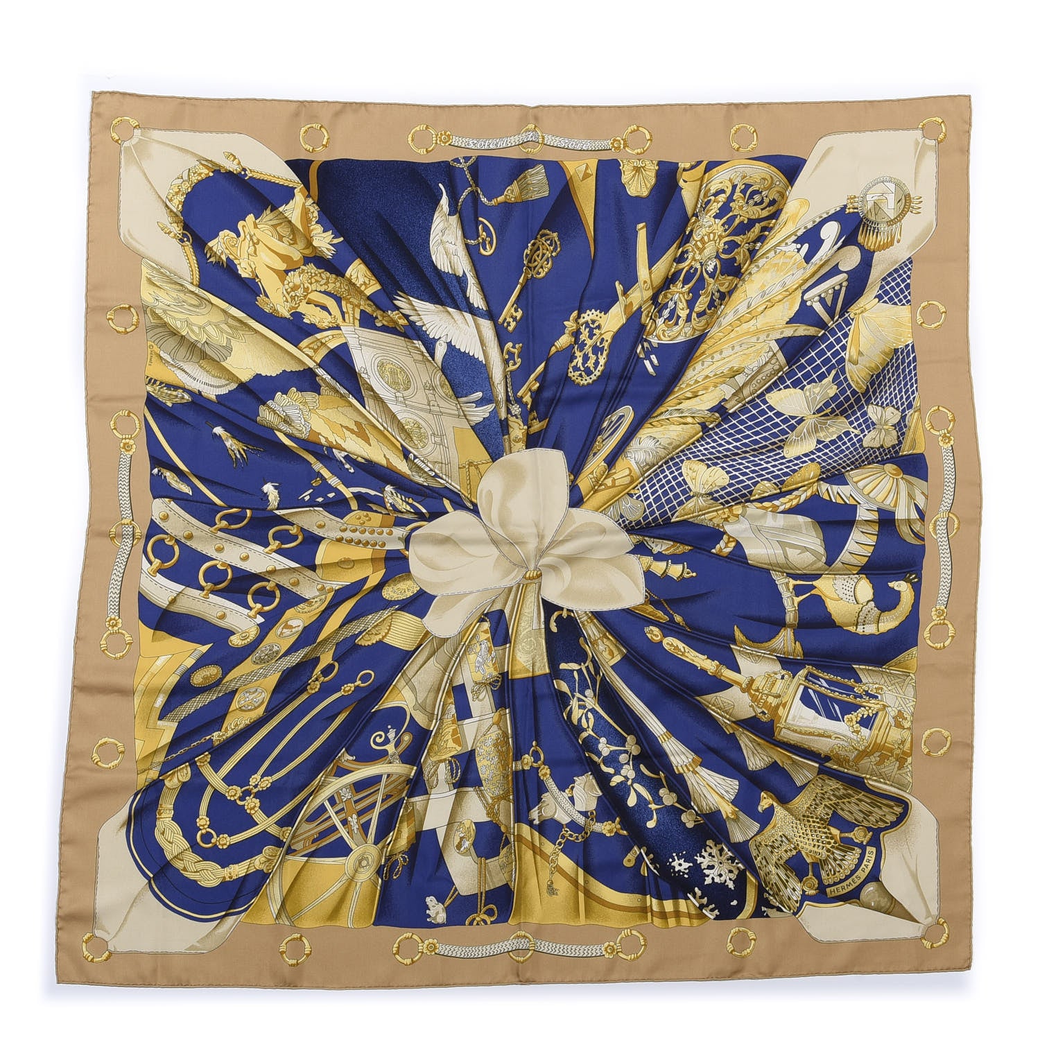 Hermes Silk Soleil De Soie Scarf 90 1 of 5