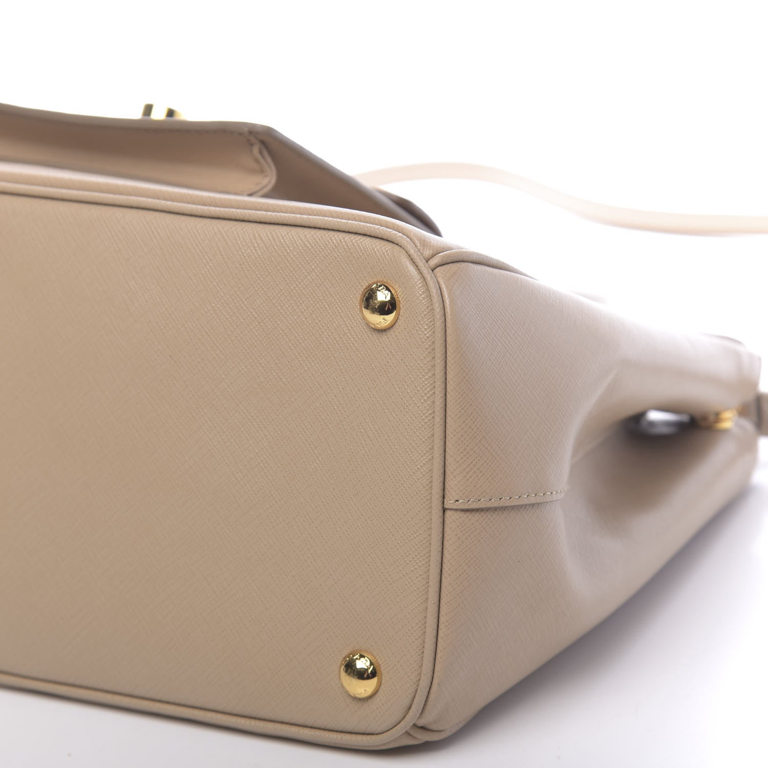 Prada Saffiano Lux Galleria Front Pocket Tote Cammeo Caramel 10 of 10