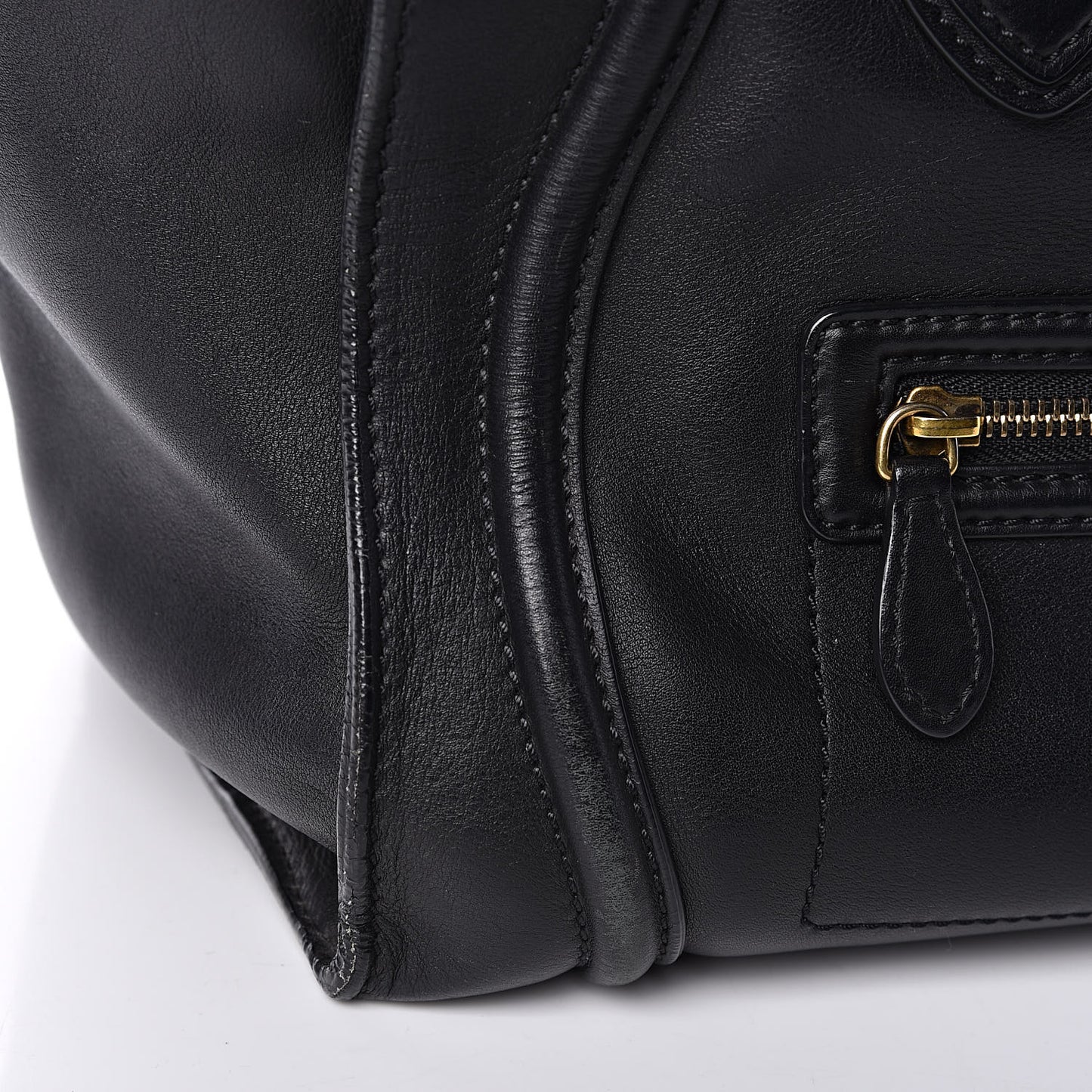 Smooth Calfskin Mini Luggage Black