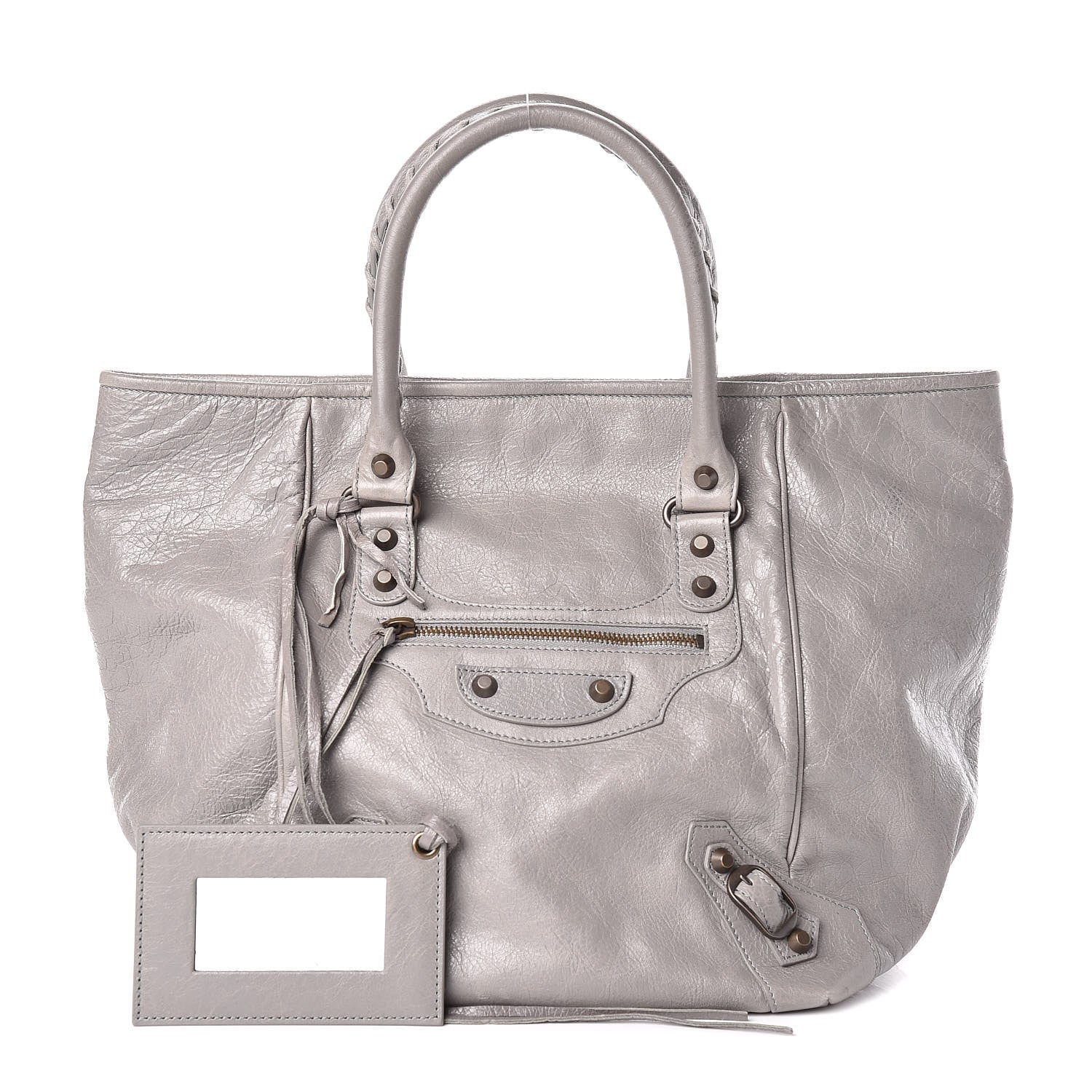 Balenciaga Agneau Classic Hardware S Sunday Tote Gris Pyrite 1 of 11
