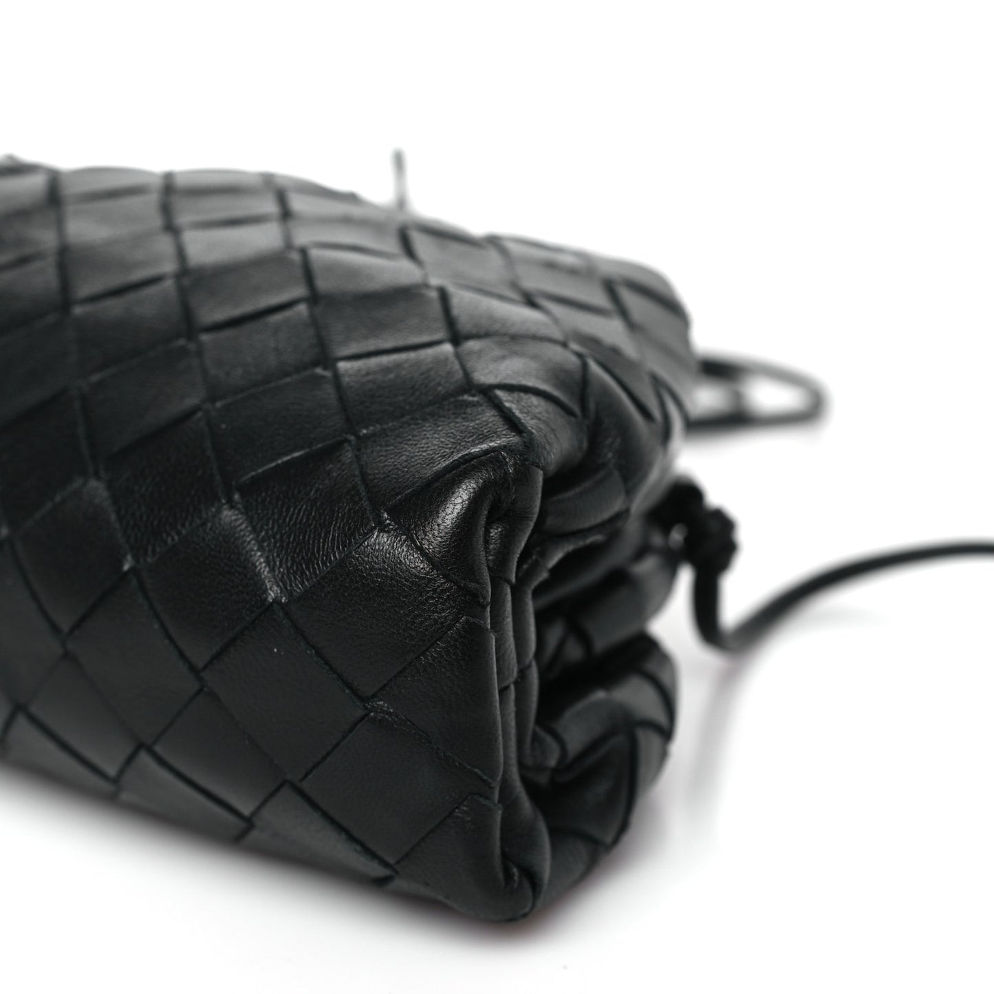 BOTTEGA VENETA Nappa Intrecciato The Mini Pouch Black
