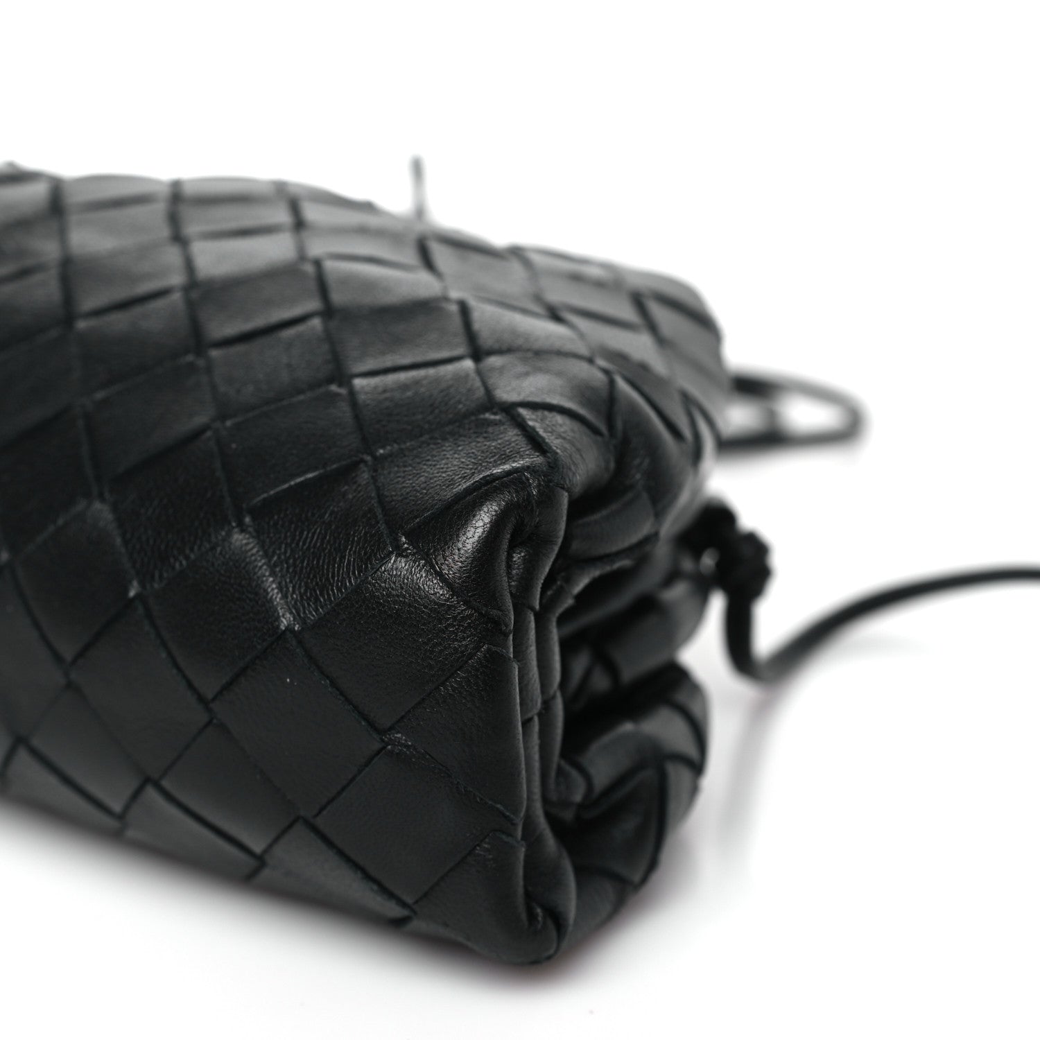 Bottega Veneta BOTTEGA VENETA Nappa Intrecciato The Mini Pouch Black 9 of 9