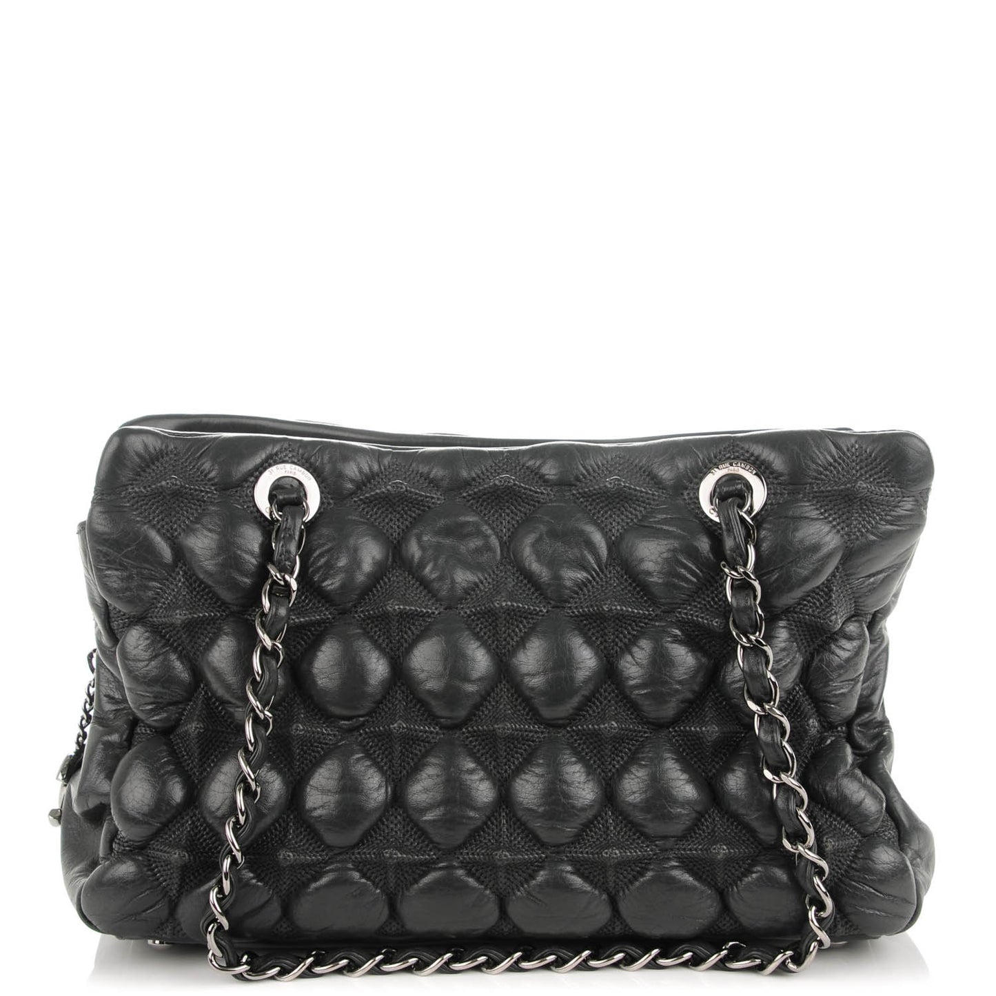 Lambskin Small Stravinsky Tote Grey
