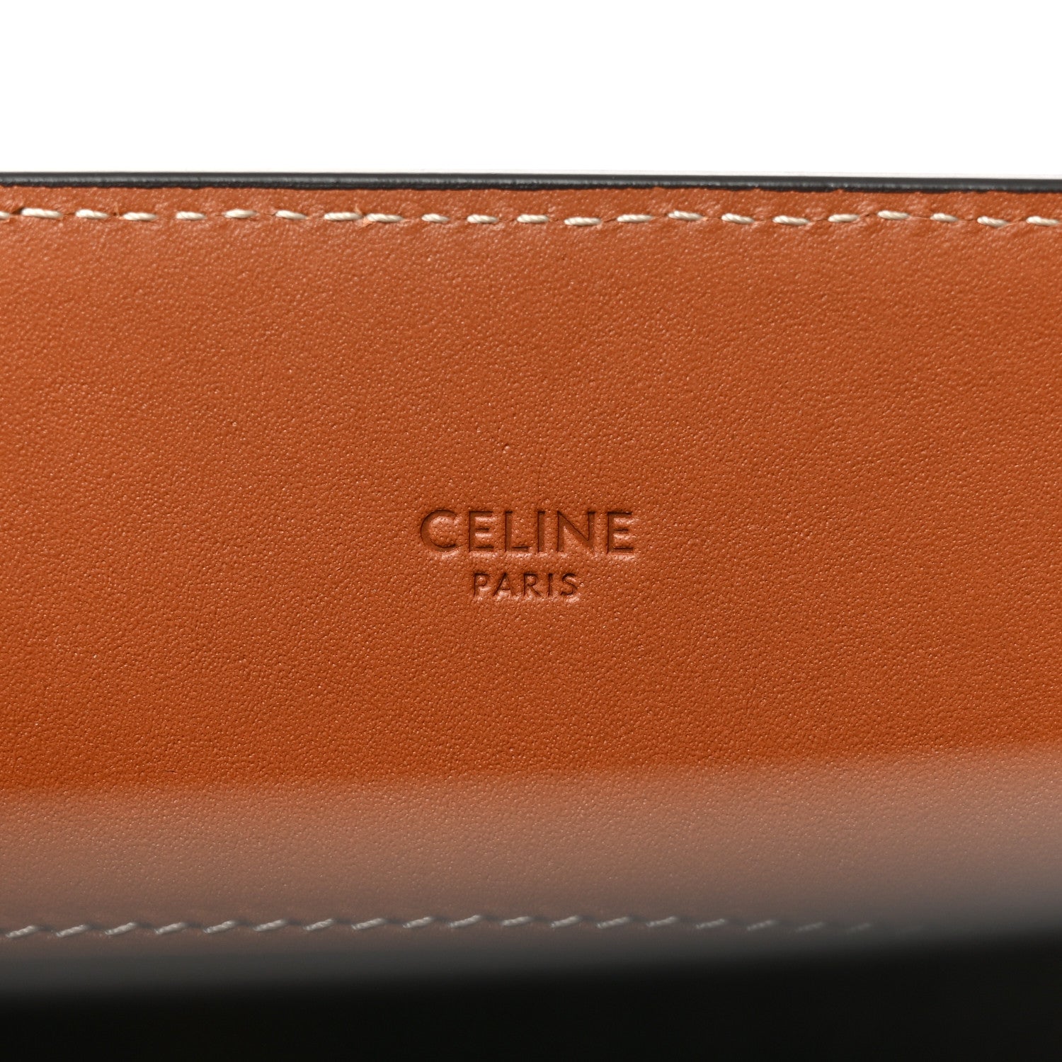 Celine Triomphe Canvas Calfskin Large Vertical Cabas Tan 6 of 9