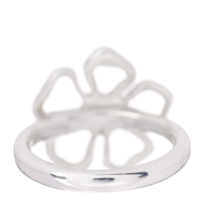 Tiffany Sterling Silver Open Flower Ring 49 5 4 of 5