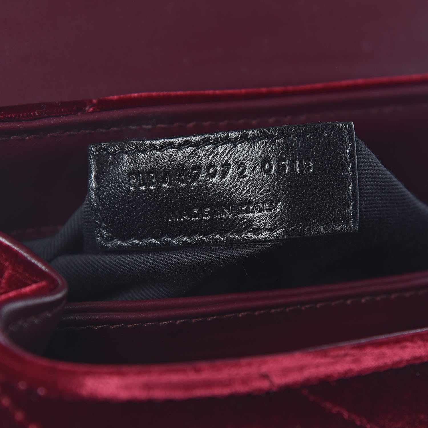 Saint Laurent Velvet Y Quilted Monogram Toy Loulou Crossbody Bag French Burgundy 8 of 12