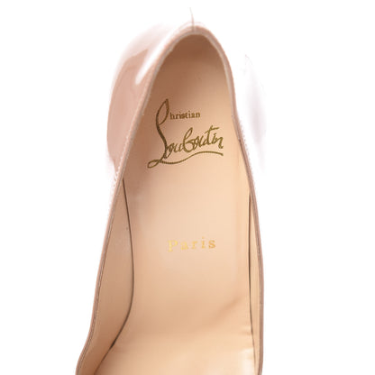 Christian Louboutin Patent Baronessa 100 Pumps 38 Nude 6 of 8