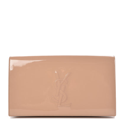 Saint Laurent Patent Calfskin Monogram Large Belle De Jour Clutch Chair 1 of 9