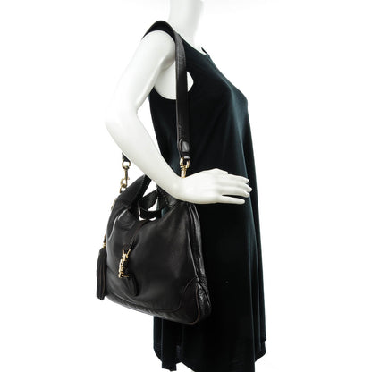 Gucci Pebbled Calfskin Medium New Jackie Shoulder Bag Dark Brown 2 of 7